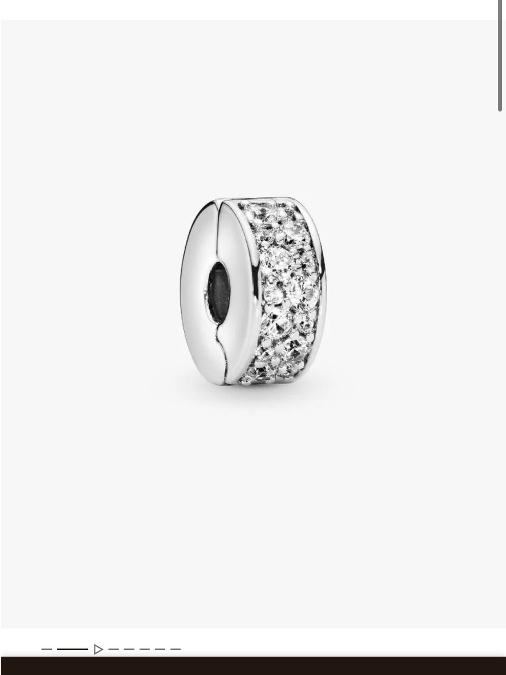 Pandora Pave clip charm
